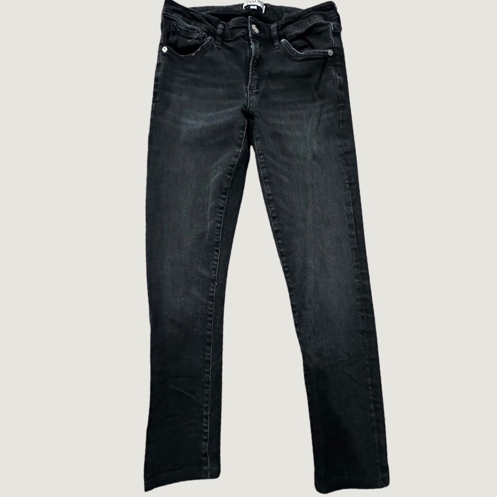 AGOLDE Lara Low Rise Skinny Jeans Faded Black Size 28 A070-844